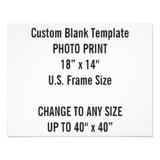 カスタム18インチx 14インチフォトプリントUSフレームサイズ フォトプリント