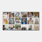 カスタム18フォトグリッドコラージュモダン デスクマット (正面)