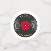 カスタム1920年代ギャツビーレコードテーマ コンフェッティ (スモール正面)