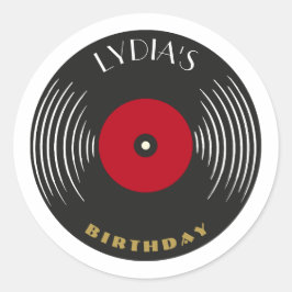 カスタム1920年代ギャツビーレコードテーマ ラウンドシール