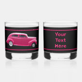 カスタム1940年アメリカの有名メイクセダン ウイスキーグラス (正面)