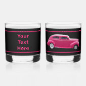 カスタム1940年アメリカの有名メイクセダン ウイスキーグラス (裏面)