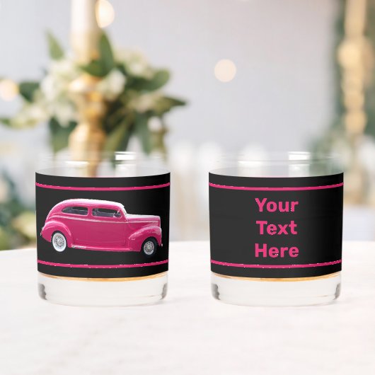 カスタム1940年アメリカの有名メイクセダン ウイスキーグラス (インサイチュ (ウェディング))