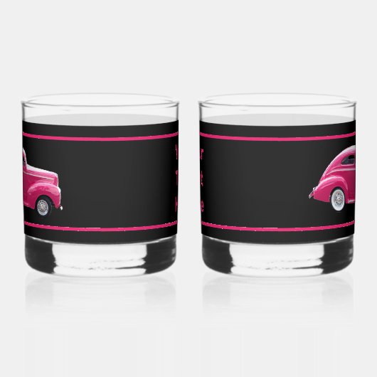 カスタム1940年アメリカの有名メイクセダン ウイスキーグラス (左)