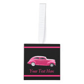 カスタム1940年アメリカの有名メイクセダン キューブオーナメント (正面)