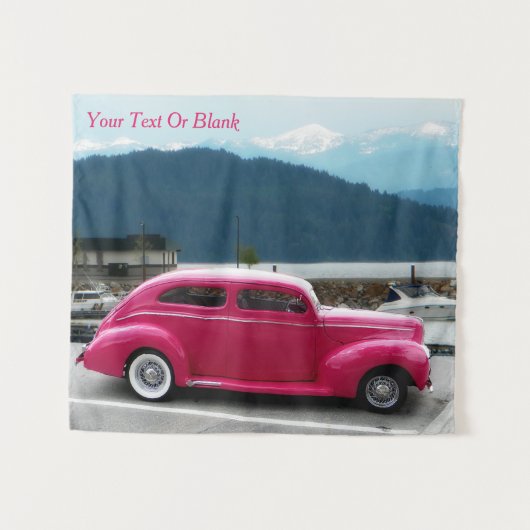 カスタム1940年アメリカの有名メイクセダン タペストリー (正面(横))