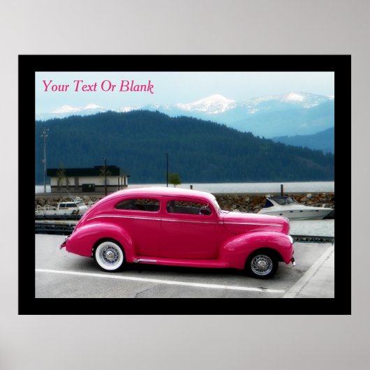 カスタム1940年アメリカの有名メイクセダン ポスター (正面)