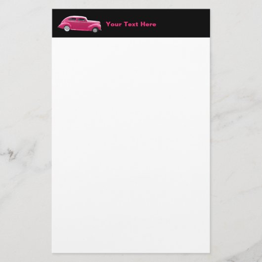 カスタム1940年アメリカの有名メイクセダン 便箋 (正面)