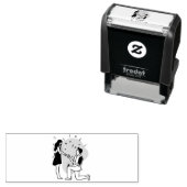 カスタム1.8インチx 0.65インチスタンプ セルフインキングスタンプ (インサイチュ)