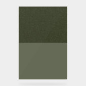 カスタム2トーンモスグリーンアクリル看板 アクリルサイン (正面)