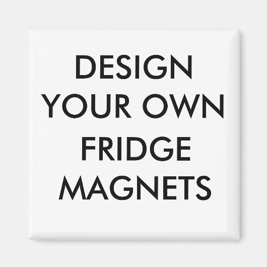 カスタム2パーソナライズされたインチ角冷蔵庫磁石 マグネット (正面)