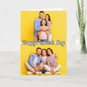 カスタム2パーソナライズされた写真テンプレート父の日 カード (正面)