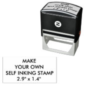 カスタム2パーソナライズされた.9インチx 1.4インチ自己インク式スタンプ セルフインキングスタンプ (インサイチュ)