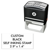 カスタム2パーソナライズされた.9インチx 1.4インチ自己インク式スタンプ セルフインキングスタンプ (インサイチュ)
