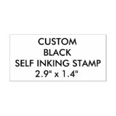 カスタム2パーソナライズされた.9インチx 1.4インチ自己インク式スタンプ セルフインキングスタンプ (デザイン)