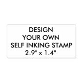 カスタム2パーソナライズされた.9インチx 1.4インチ自己インク式スタンプ セルフインキングスタンプ (デザイン)