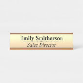 カスタム2パーソナライズされた x 8机用ネームプレート デスクネームプレート (正面)