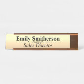 カスタム2パーソナライズされた x 8机用ネームプレート デスクネームプレート (正面)