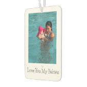 カスタム2フォトキッズファミリーネームカー カーエアーフレッシュナー (左)