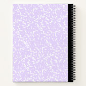 カスタム2フォトコラージュのノートとスクリプト名 ノートブック (裏面)