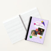 カスタム2フォトコラージュのノートとスクリプト名 ノートブック (内部)