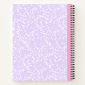 カスタム2フォトコラージュのノートとスクリプト名 ノートブック (裏面)