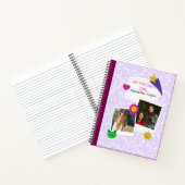 カスタム2フォトコラージュのノートとスクリプト名 ノートブック (内部)