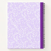 カスタム2フォトコラージュのノートとスクリプト名 ノートブック (裏面)