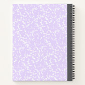 カスタム2フォトコラージュのノートとスクリプト名 ノートブック (裏面)