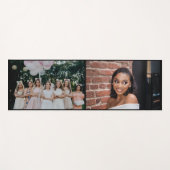 カスタム2フォトコラージュパーソナライズされたフ最高の友 ヨガマット (正面(横))