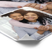 カスタム2フォトコラージュ ポスター (角)