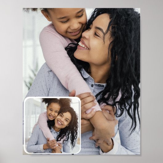 カスタム2フォトコラージュ ポスター (正面)