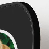 カスタム2フォトドッグ最高のパパ ピックルボールラケット (左詳細)