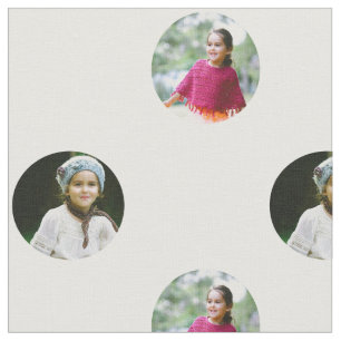 カスタム2フォトドットプリント ファブリック