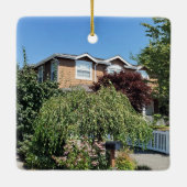 カスタム2フォトニューホーム年氏名 セラミックオーナメント (裏面)