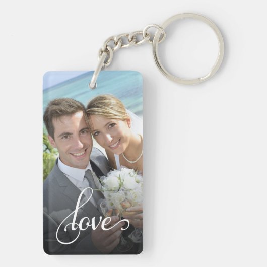 カスタム2フォトラブアクリルキーチェーン キーホルダー (裏面)