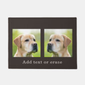 カスタム2フォト文字パーソナライズされた ドアマット (正面)