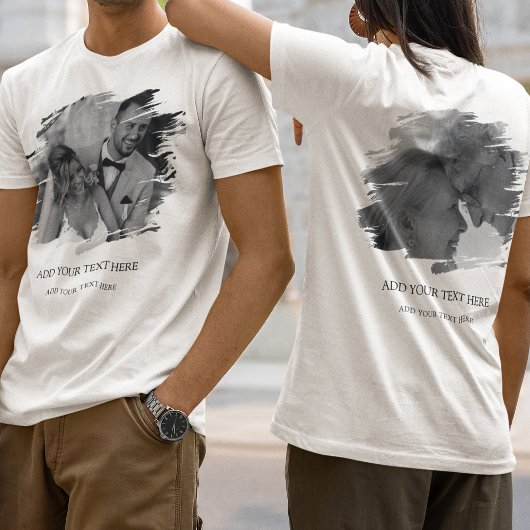 カスタム2ブラシエフェクト写真 Tシャツ