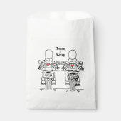 カスタム2ブリデスバイクもしくは自転車に乗る人オートバイ結婚ズ フェイバーバッグ (正面)