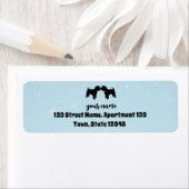 カスタム2ミニシュナウザー差出人住所ラベル ラベル (インサイチュ)