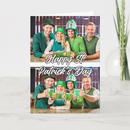 カスタム2モダン枚のテンプレートセントパディスの日 シーズンカード (正面)