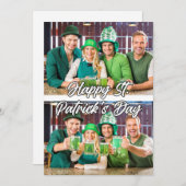 カスタム2モダン-photosテンプレートセントパディス シーズンカード (正面/裏面)