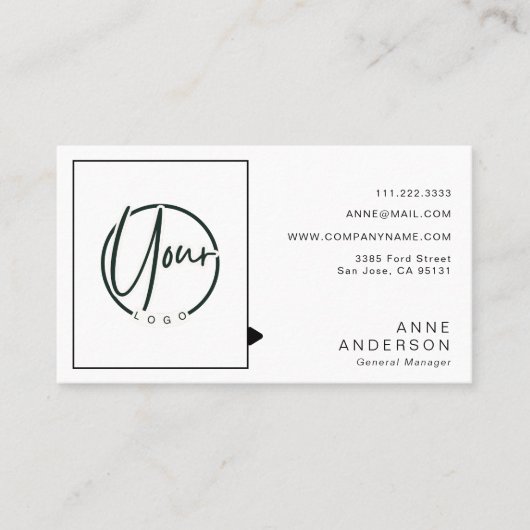 カスタム2ロシンプルゴQrコード株式会社 名刺 (正面)