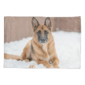 カスタム2写真と名家族 枕カバー (裏面)