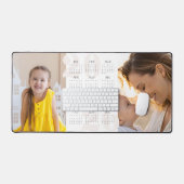 カスタム2写真と年カレンダー2026大型マウス デスクマット (キーボード&マウス)