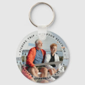 カスタム2写真ユニークパーソナライズされた家族の思い出 キーホルダー (裏面)