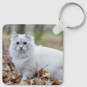 カスタム2写真両面キャットフォト キーホルダー (裏面)