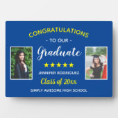 カスタム2写真卒業おめでとうございます フォトプラーク (正面)