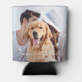 カスタム2写真I Do Too Pet Dog結婚式の引き出物 缶クーラー (正面)