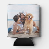カスタム2写真I Do Too Pet Dog結婚式の引き出物 缶クーラー (裏面)